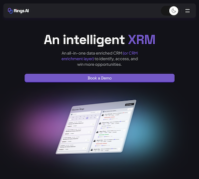 a screenshot of a relationships management app called Rings AI